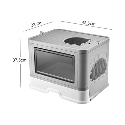 Bac à litière pliable pour chat