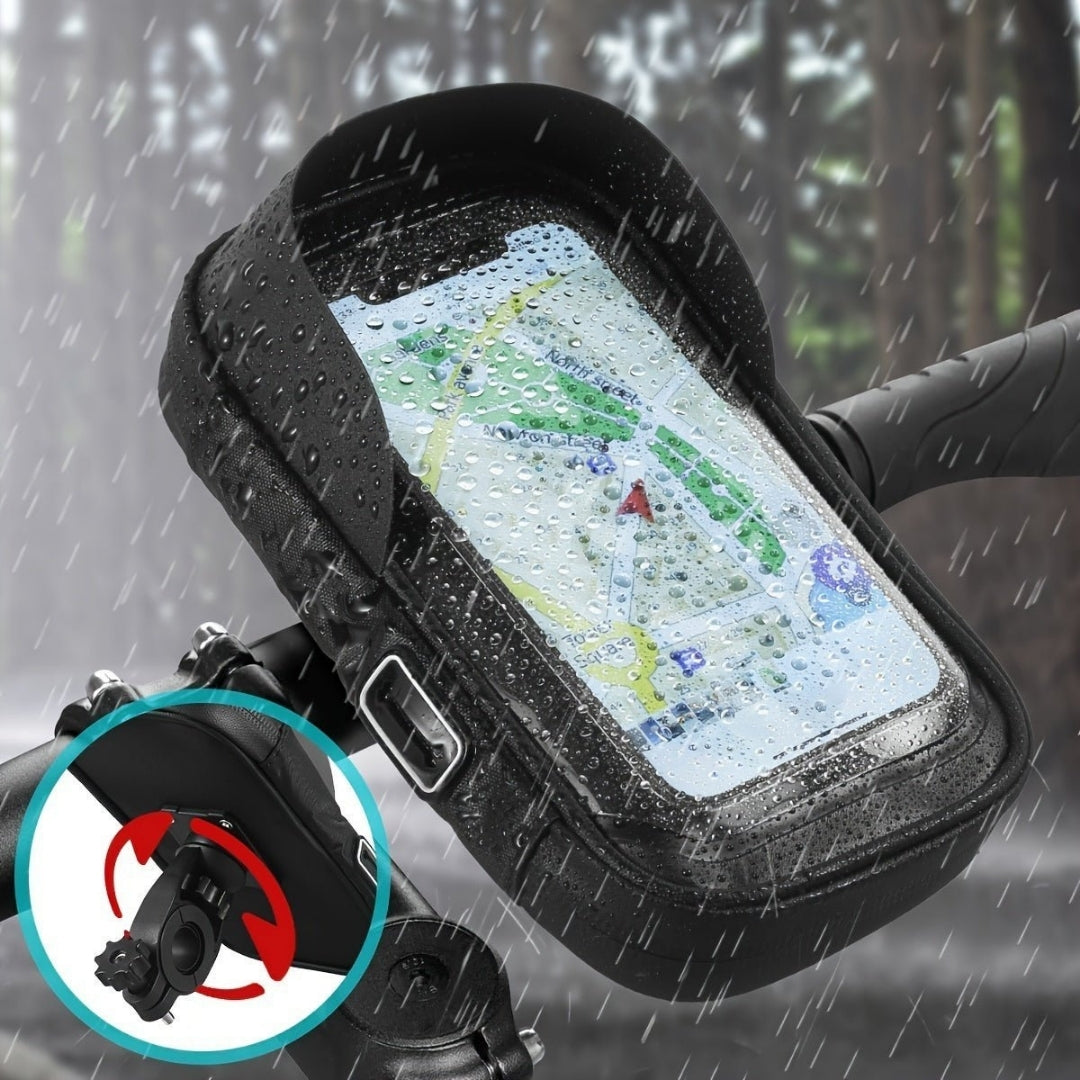 Support de téléphone étanche 360° pour moto et vélo