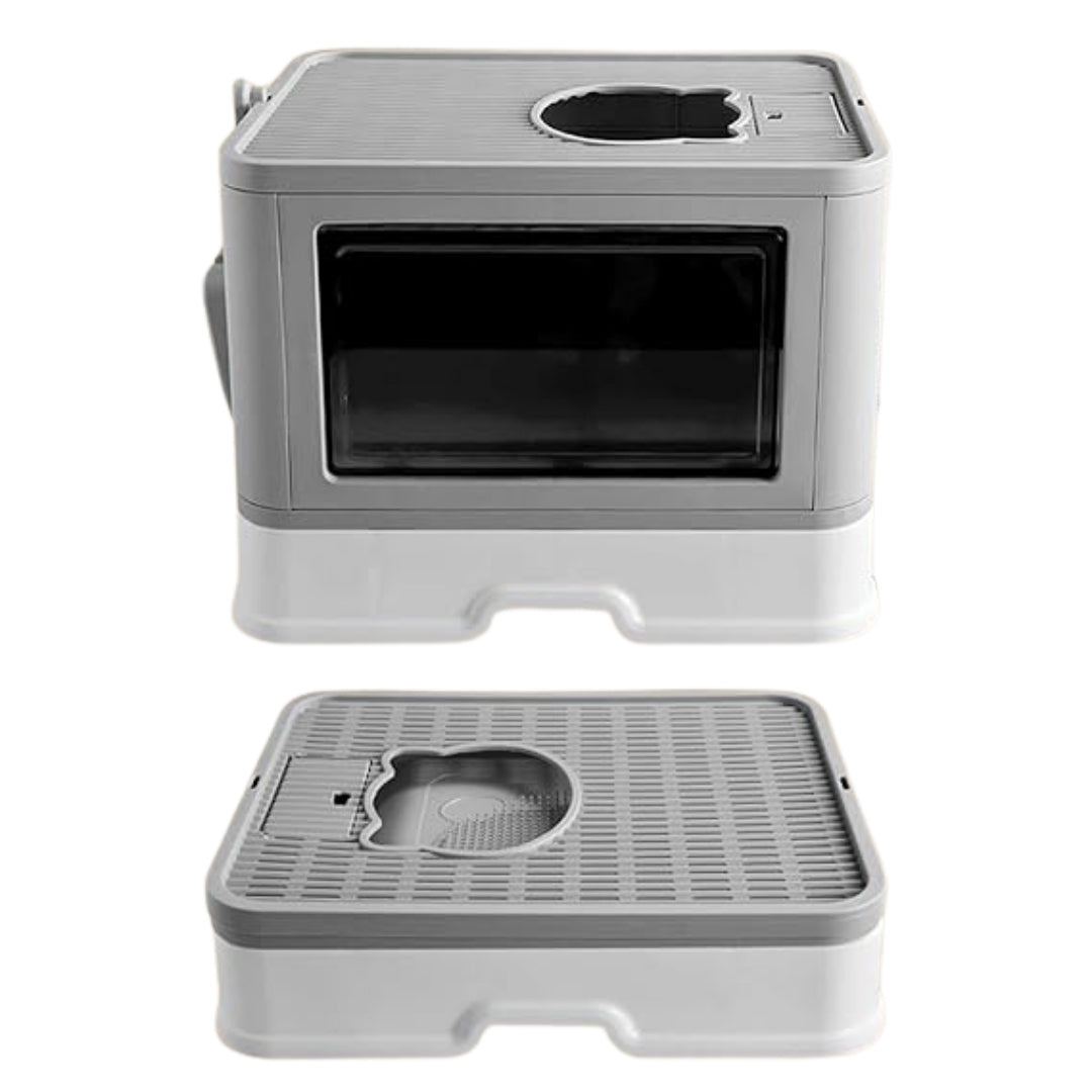 Bac à litière pliable pour chat