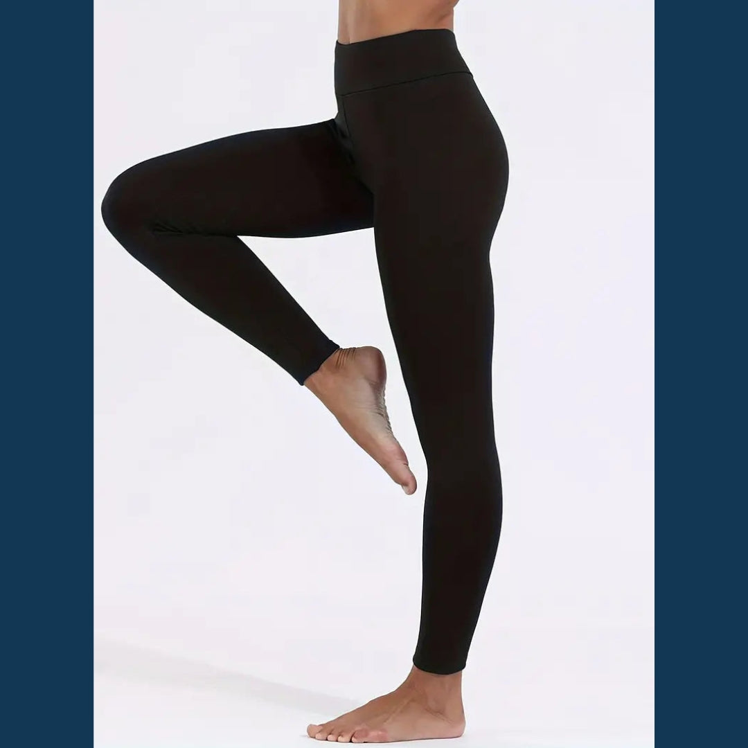 Legging doublé en polaire – Collants thermiques élégants pour femme