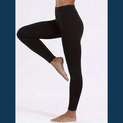 Legging doublé en polaire – Collants thermiques élégants pour femme