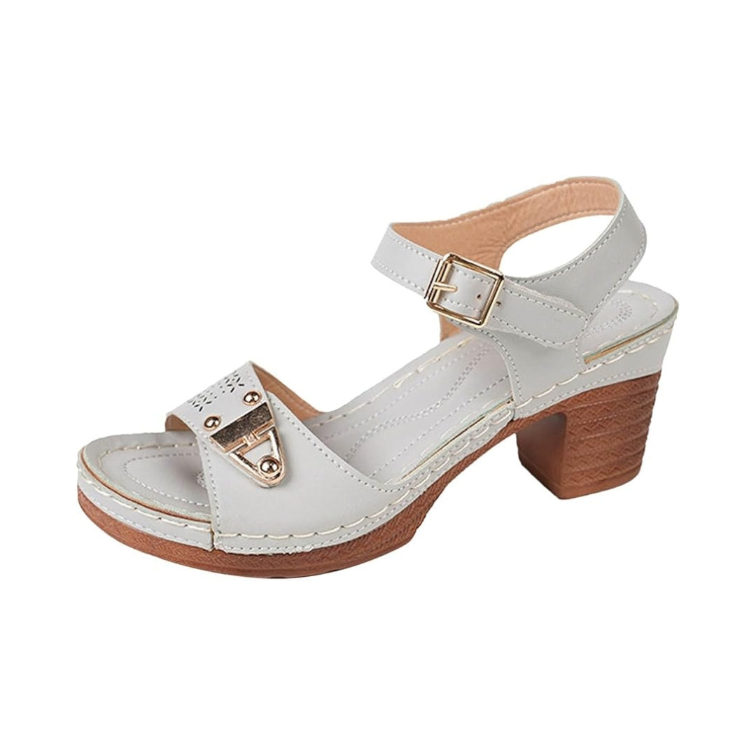 sandales à plateforme à talon épais pour femmes pour un confort assuré