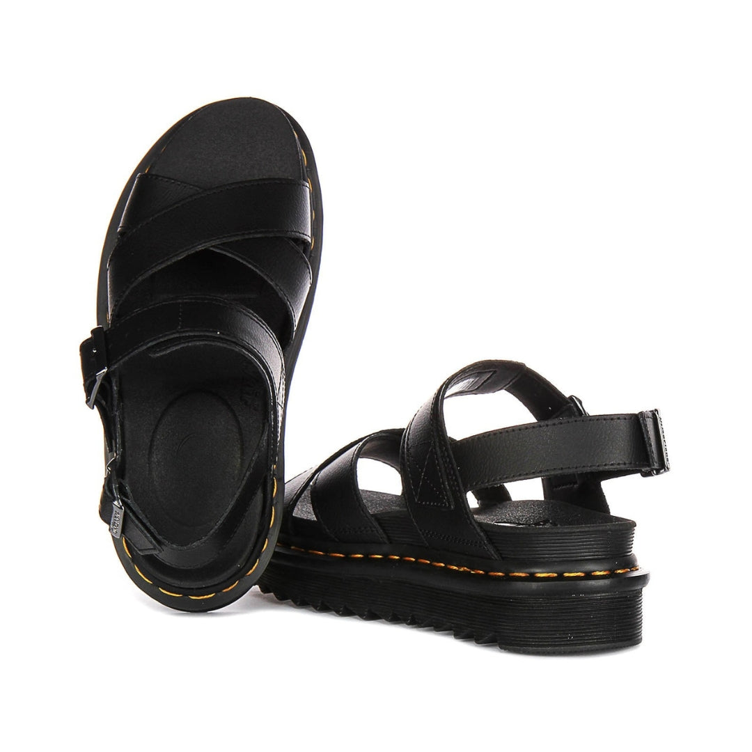 Sandales en cuir pour femme, avec une semelle épaisse confortable