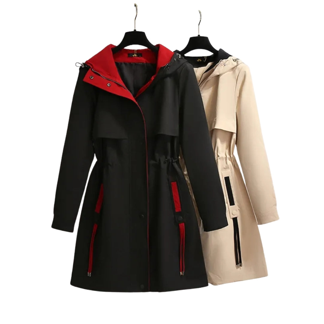 Veste coupe-vent oversize à capuche