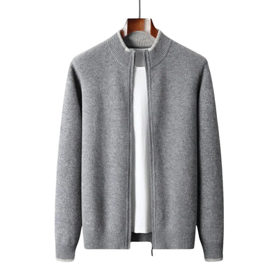Veste zippée en cachemire pour homme