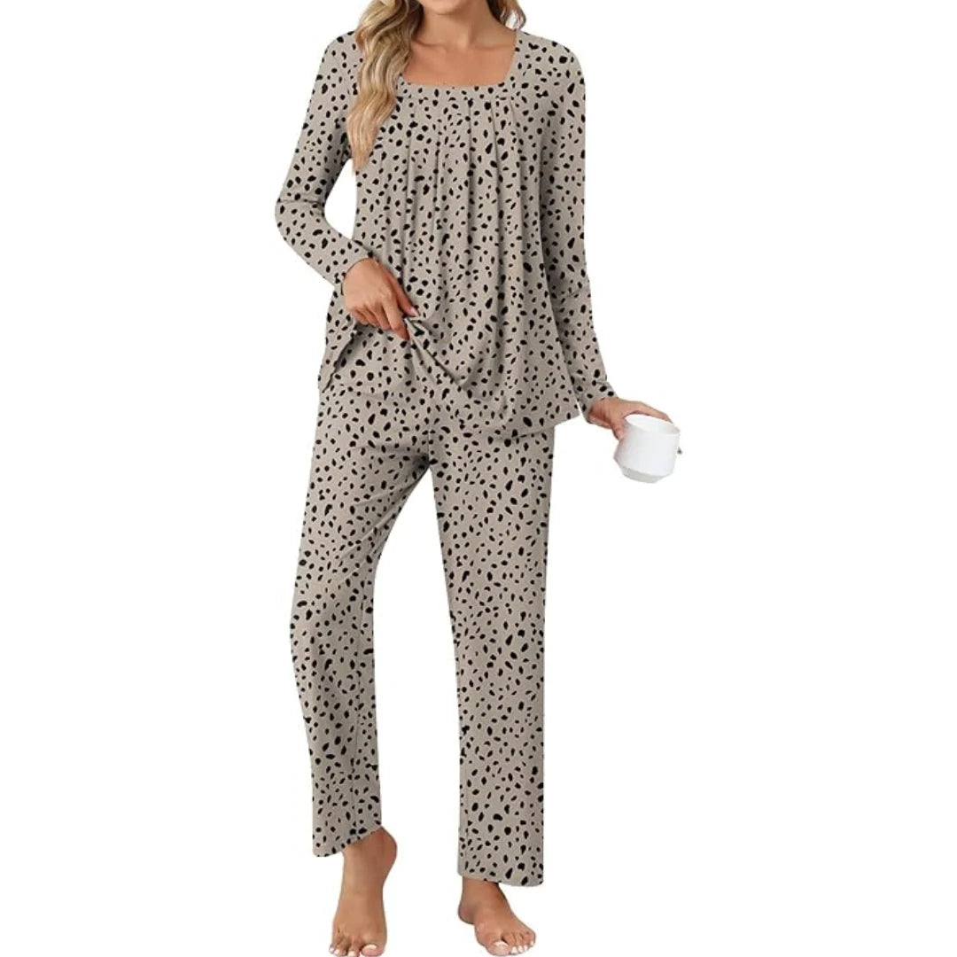 Ensemble pyjama 2 pièces femme avec poches