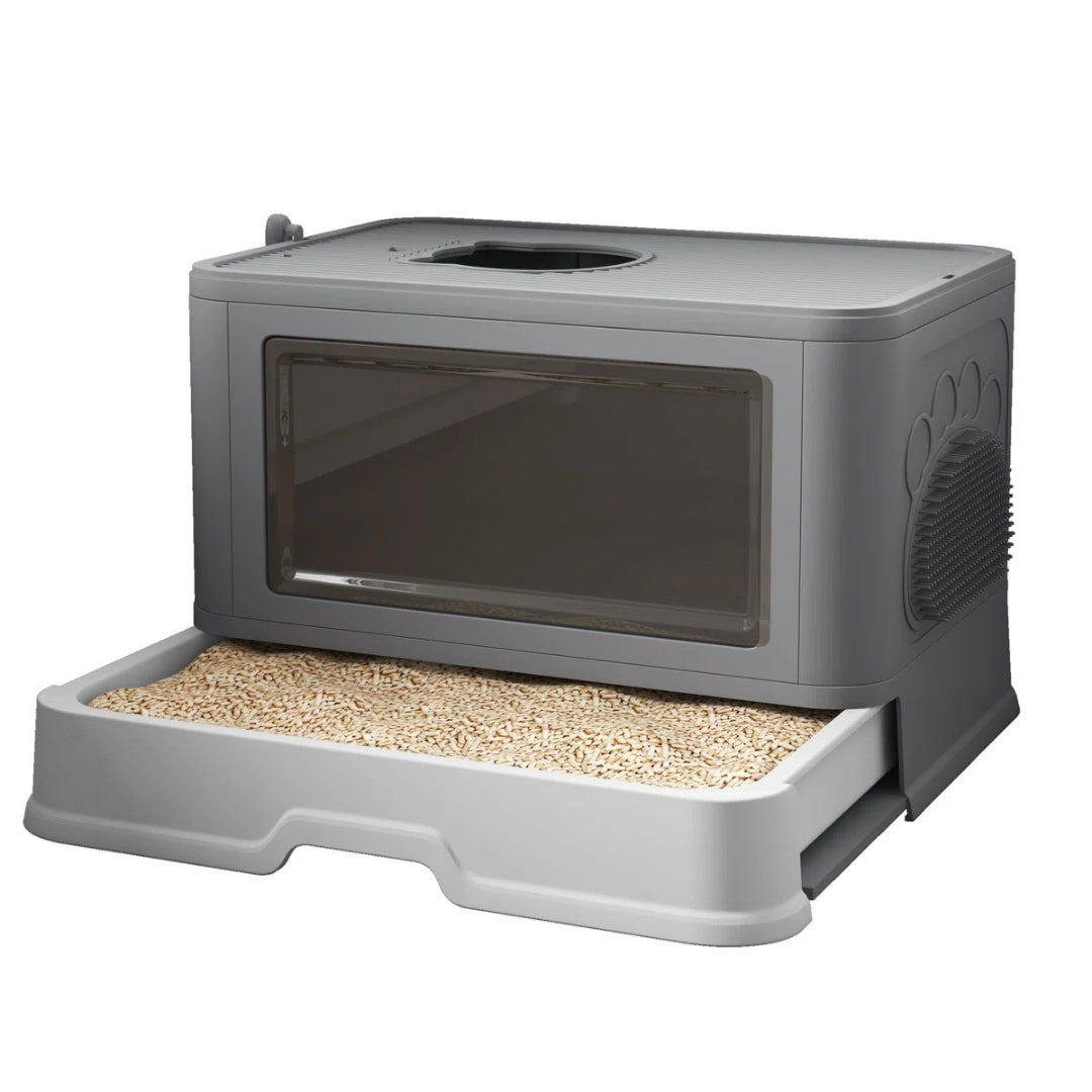 Bac à litière pliable pour chat