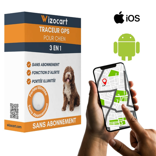 GPS pour Chien – Compatible iOS / Android, Sans Abonnement