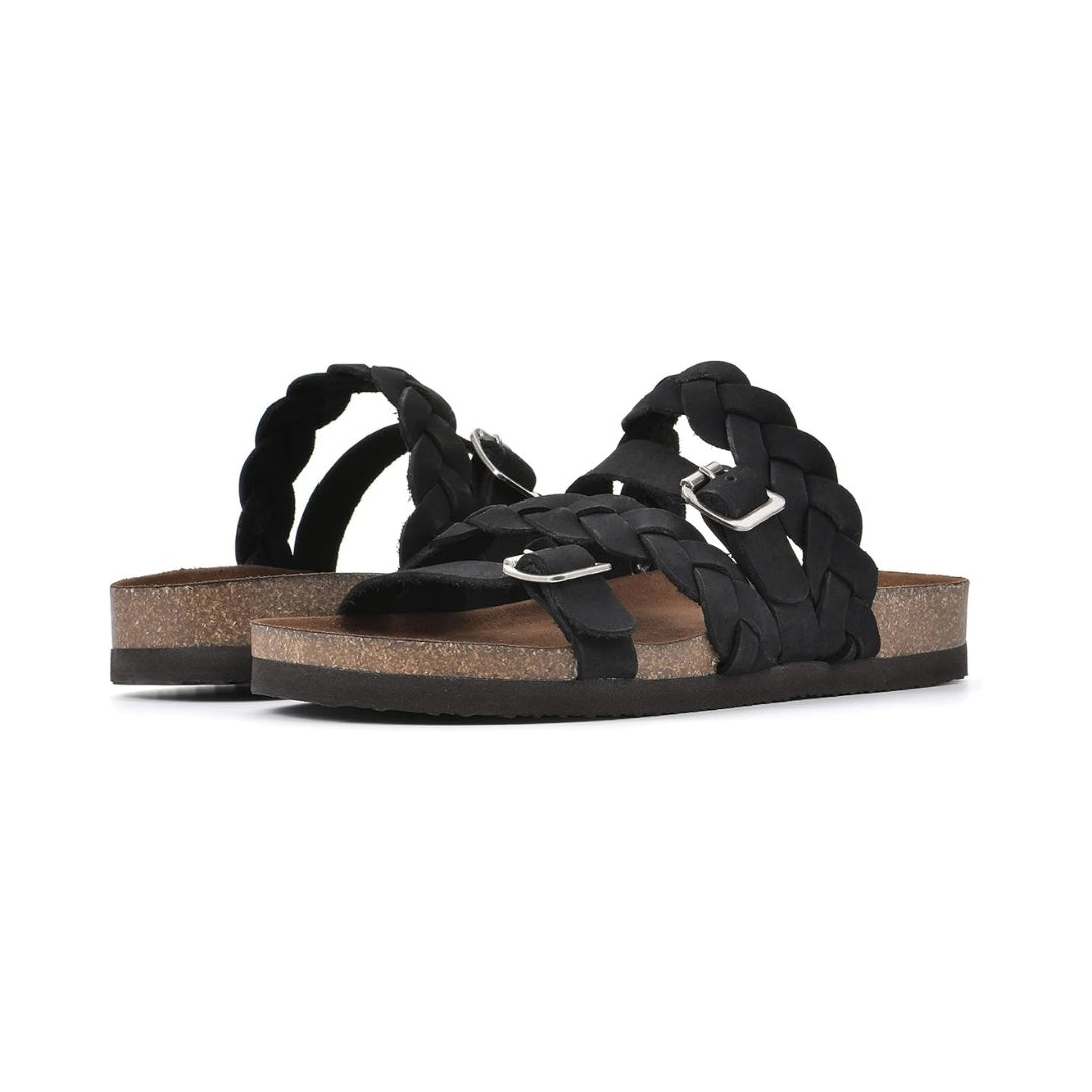 Sandales confortables pour femme dotées d'un détail tressé