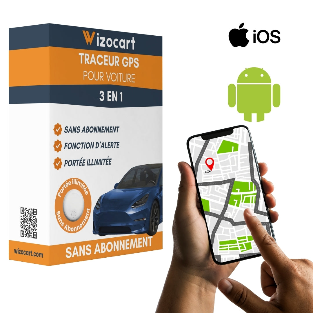 GPS pour Voiture – Compatible iOS / Android, Sans Abonnement