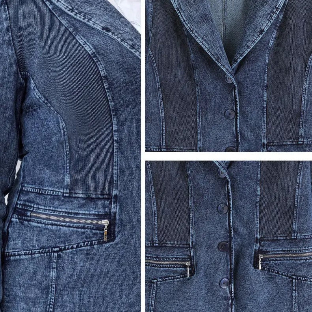 Costume en jean grande taille