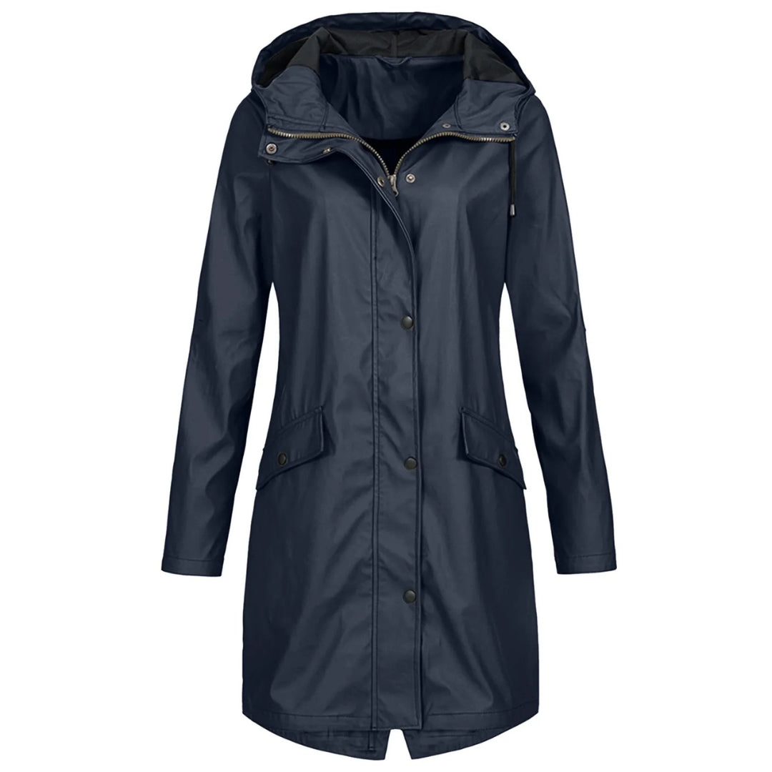 Veste imperméable à capuche – Spéciale grande taille, élégance et protection par tous les temps