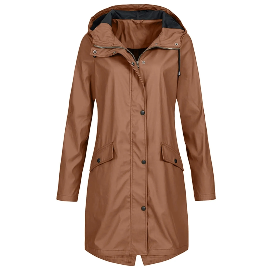 Veste imperméable à capuche – Spéciale grande taille, élégance et protection par tous les temps