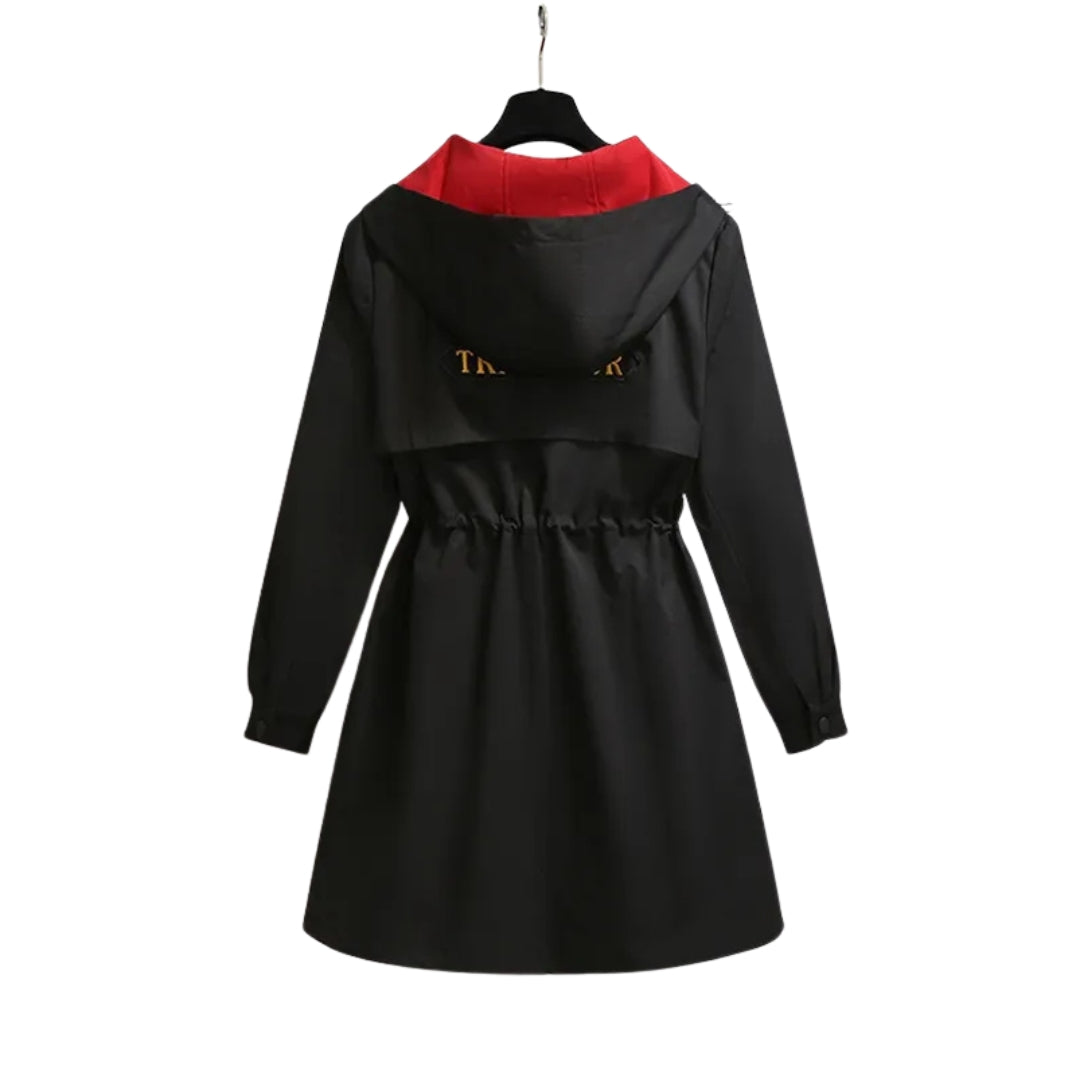 Veste coupe-vent oversize à capuche