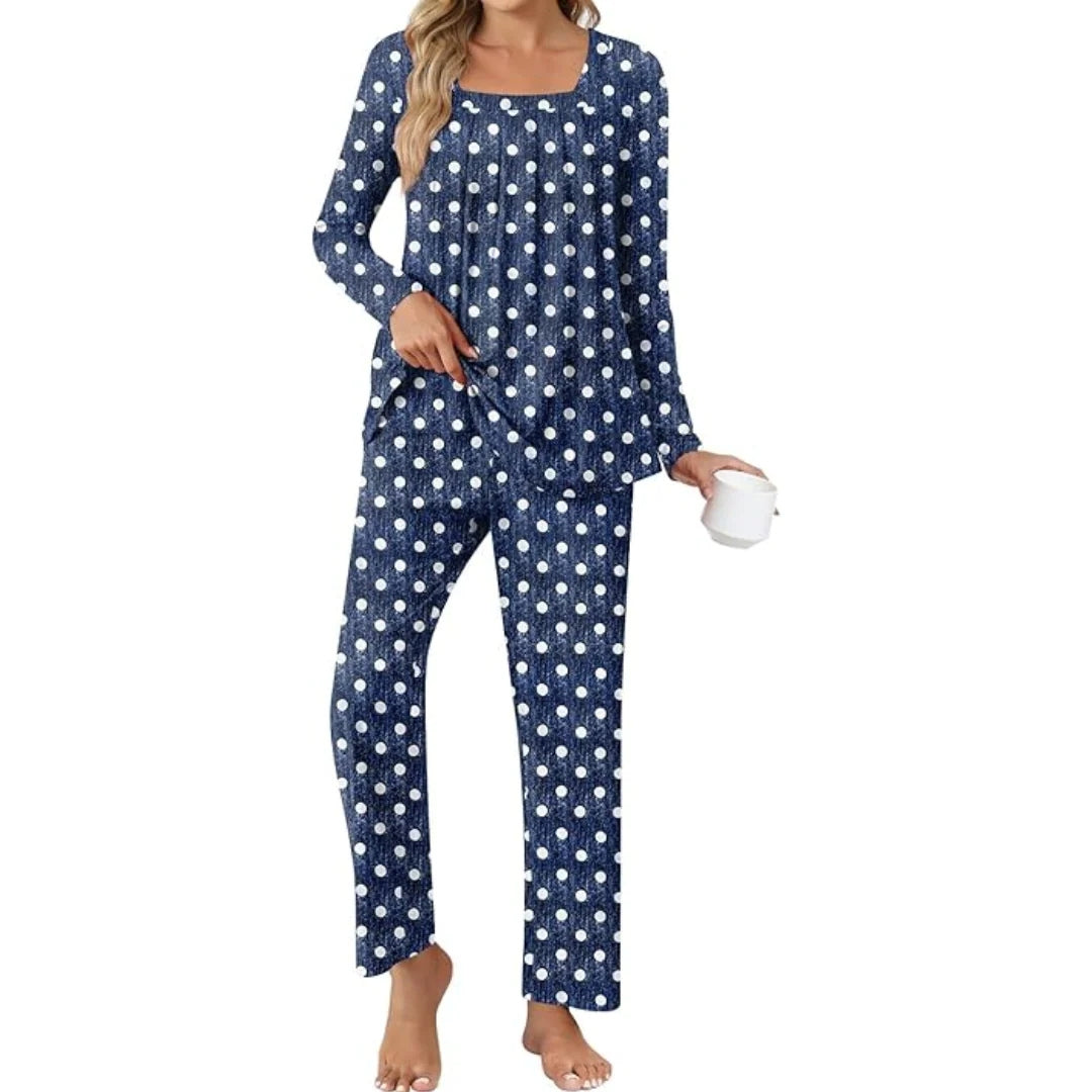 Ensemble pyjama 2 pièces femme avec poches