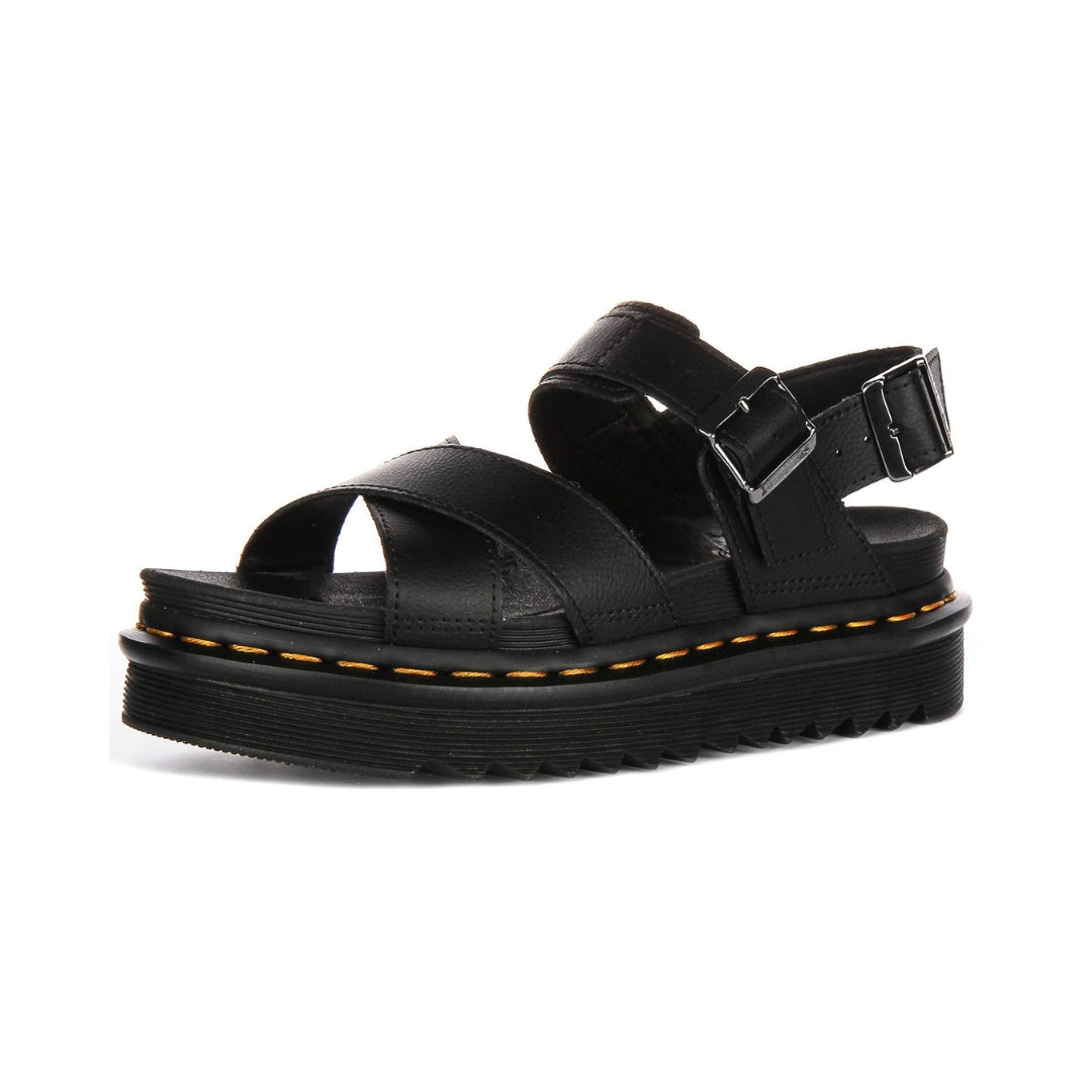 Sandales en cuir pour femme, avec une semelle épaisse confortable