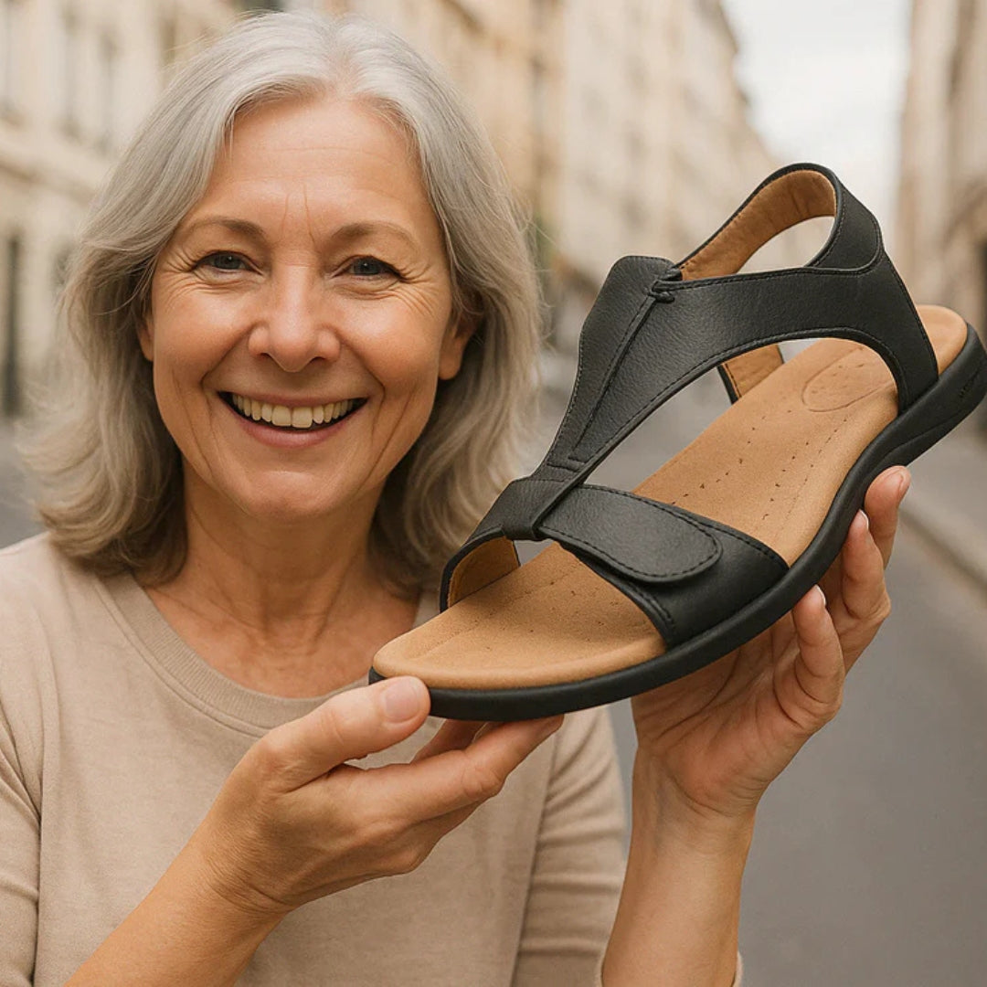 Sandales orthopédiques ergonomiques pour femmes, soulageant la douleur