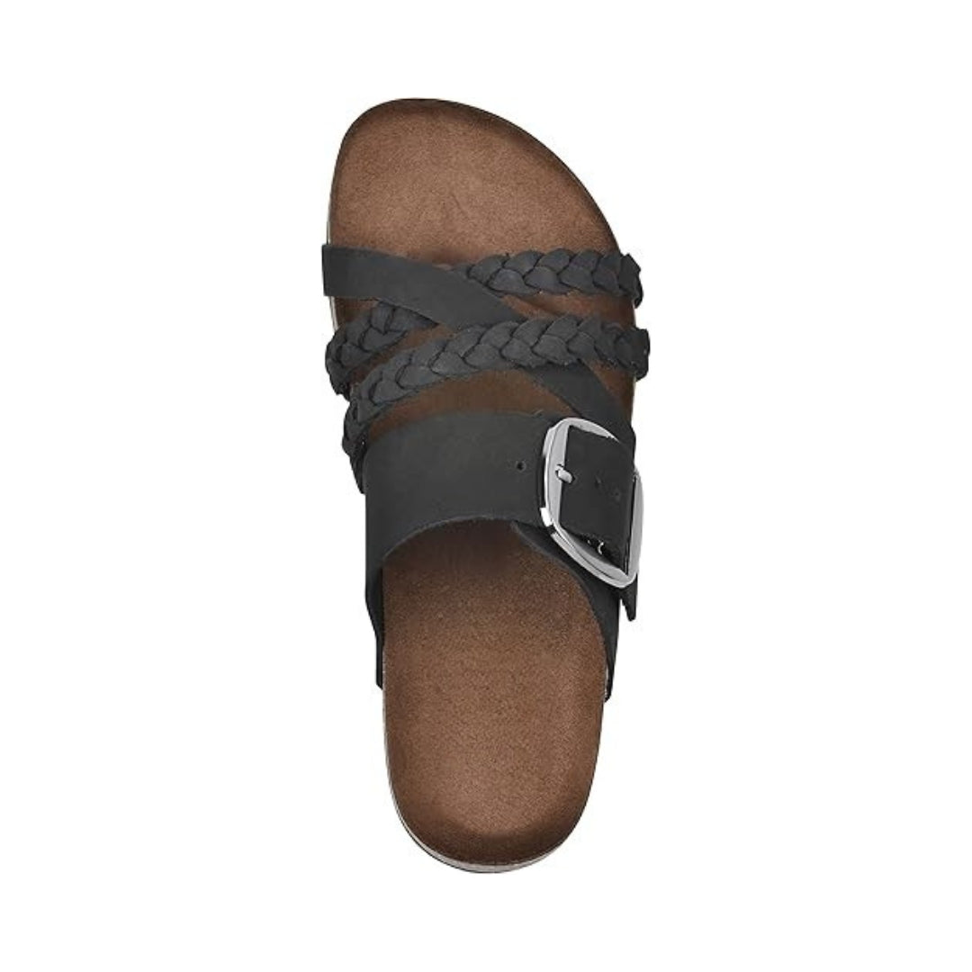 Sandales pour femme dotées d'une semelle intérieure profilée et de finitions tressées