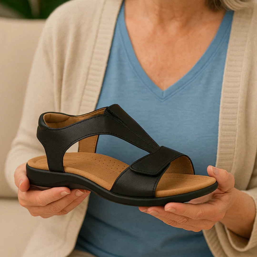 Sandales orthopédiques ergonomiques pour femmes, soulageant la douleur