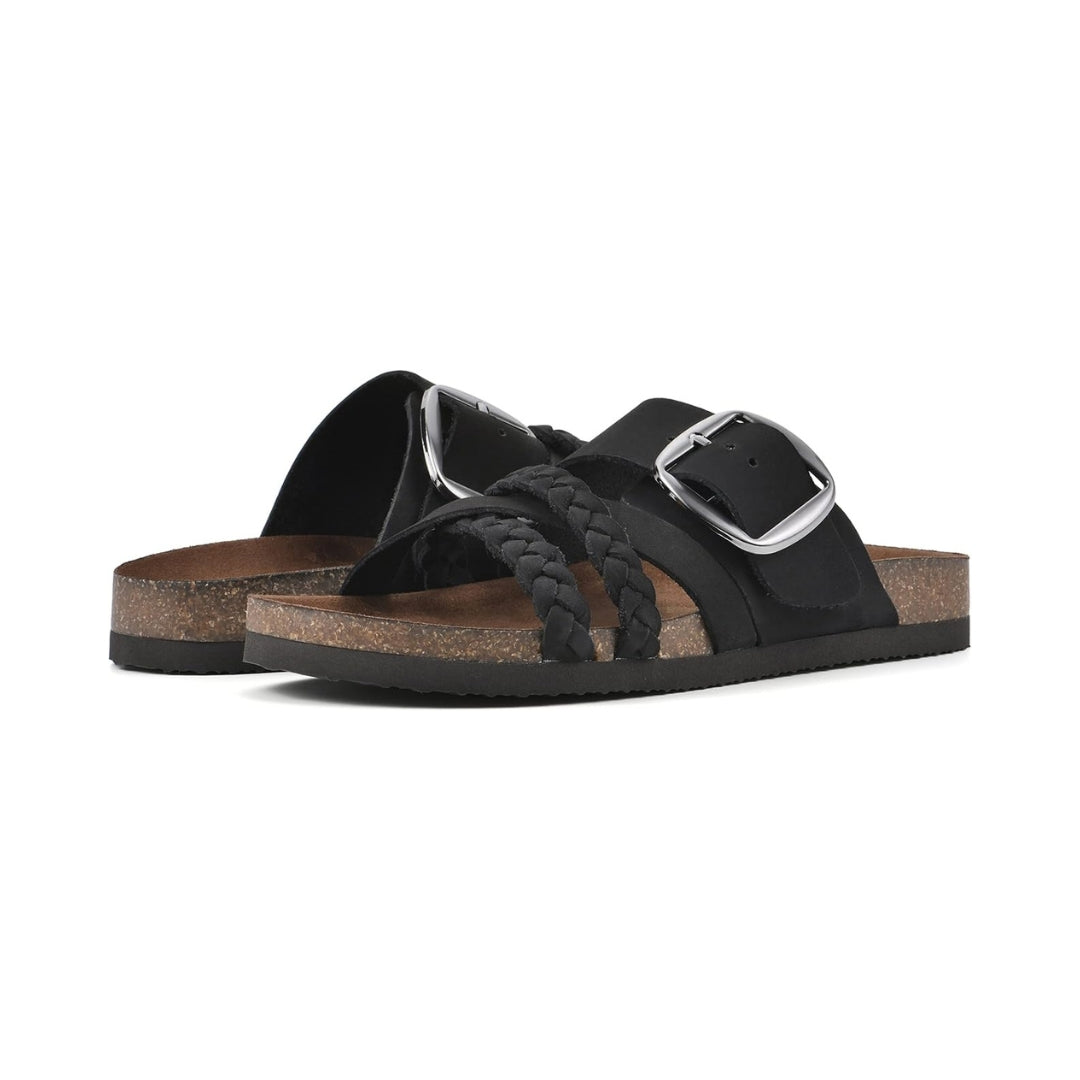 Sandales pour femme dotées d'une semelle intérieure profilée et de finitions tressées