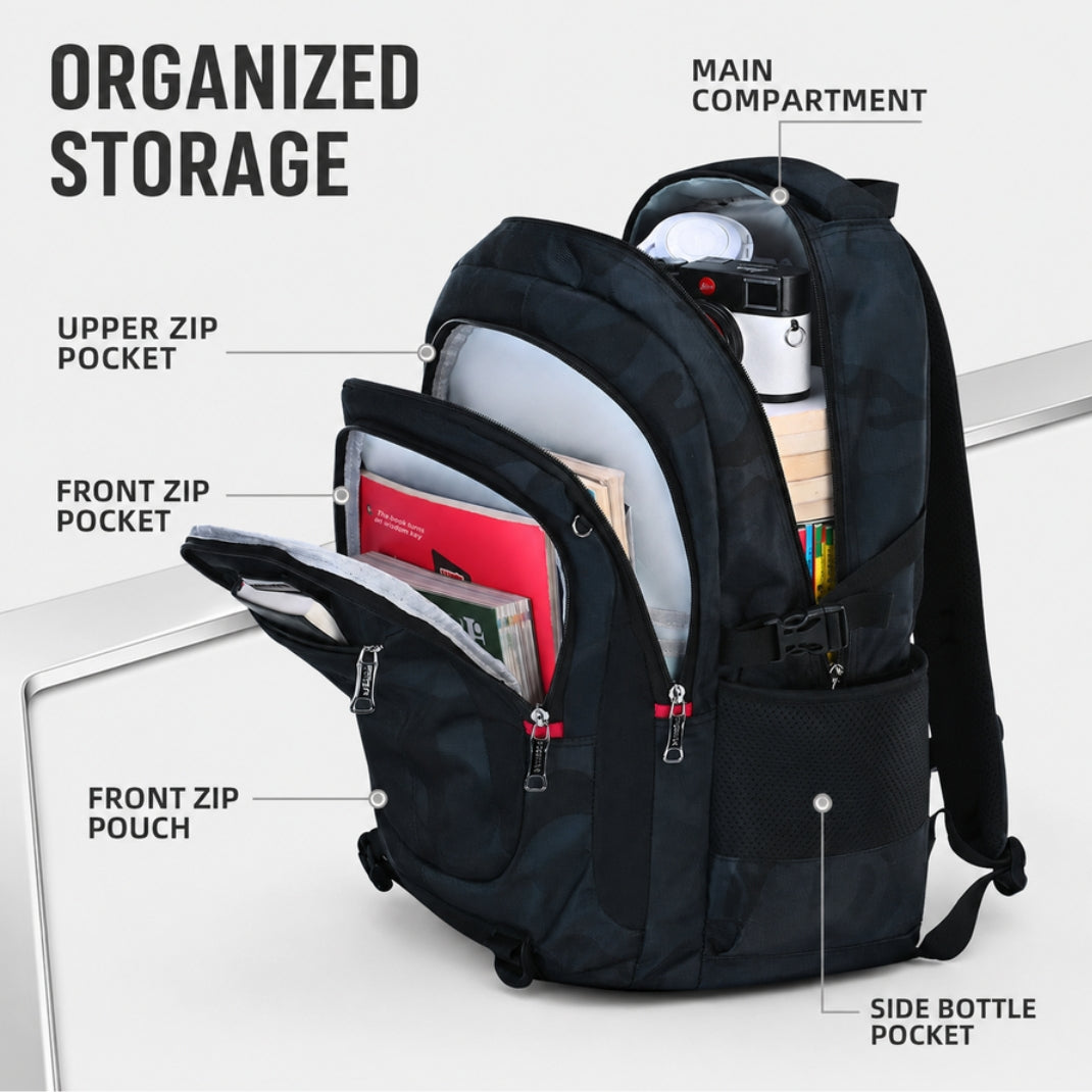 Sac à Dos Scolaire Ergonomique avec Compartiment pour Ordinateur Portable