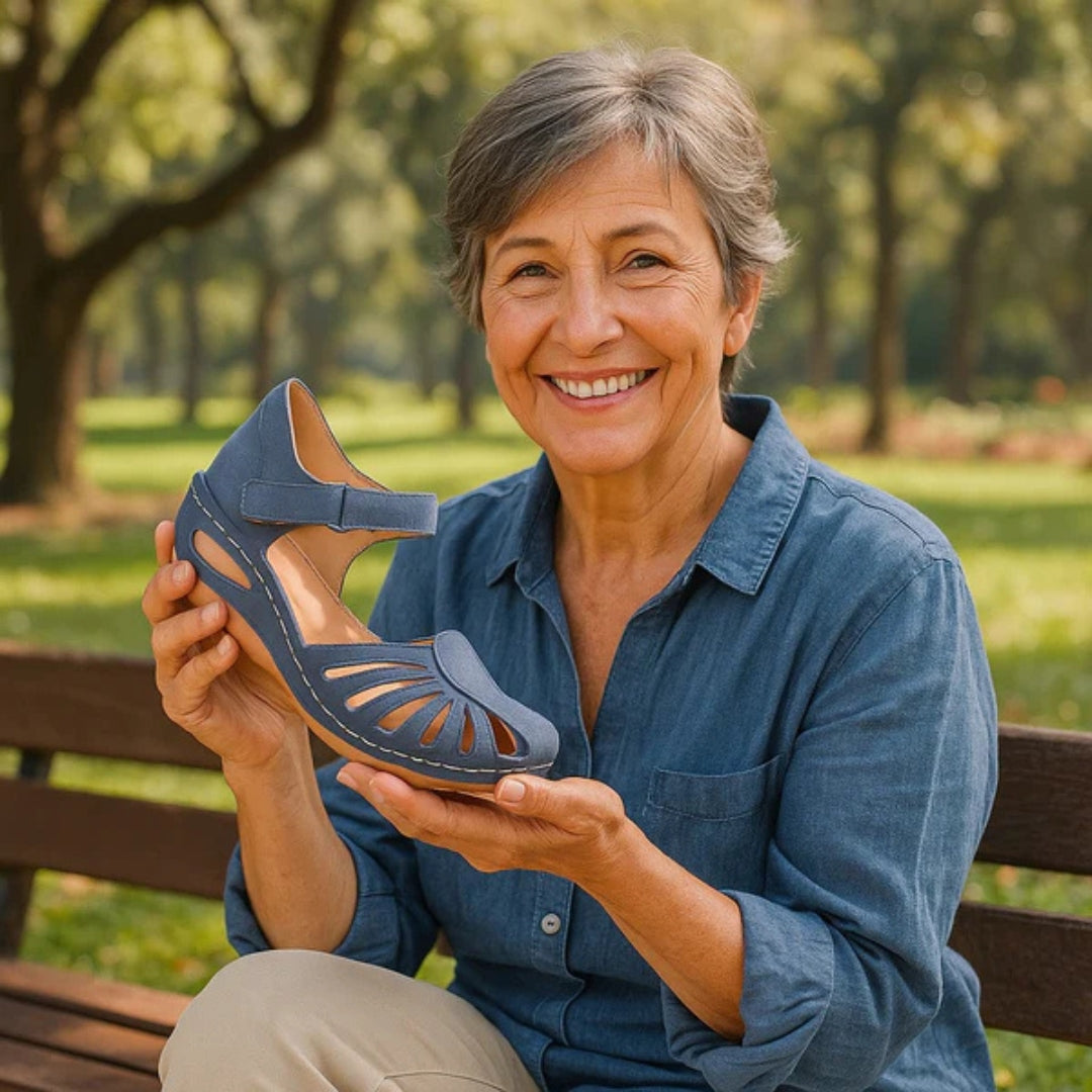 Sandales orthopédiques ergonomiques pour femmes, soulageant la douleur