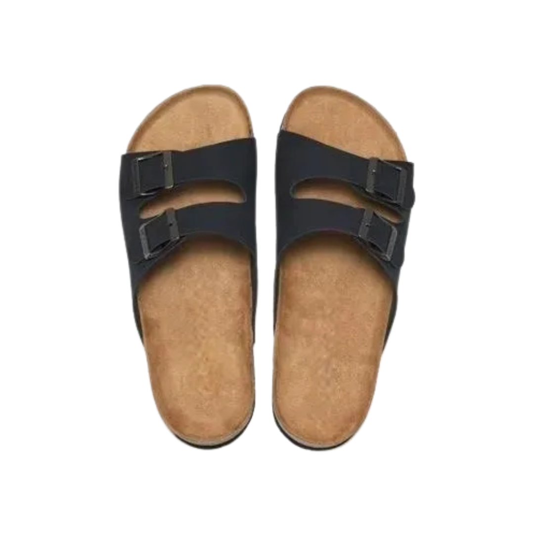 Sandales en liège conçues pour le confort avec une touche moderne en cuir de qualité idéales