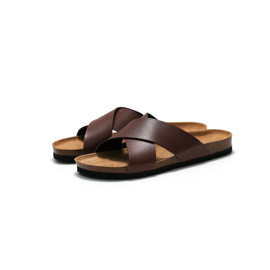 Sandales plates  avec bout rond conçues pour  les sorties décontractées et les activités en plein air