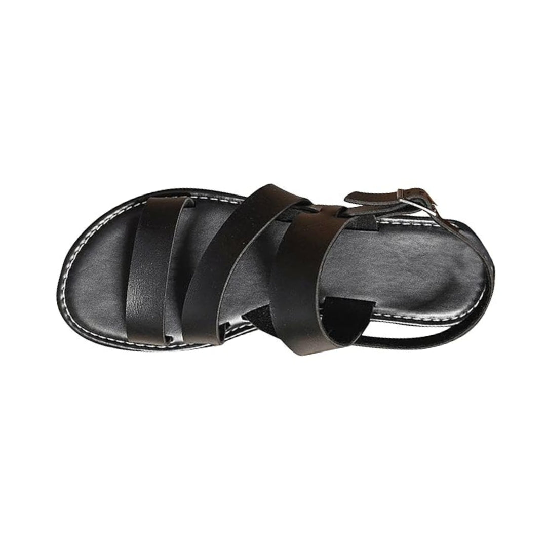 Sandales plates à bout ouvert pour femme, pour un confort orthopédique et un style estival