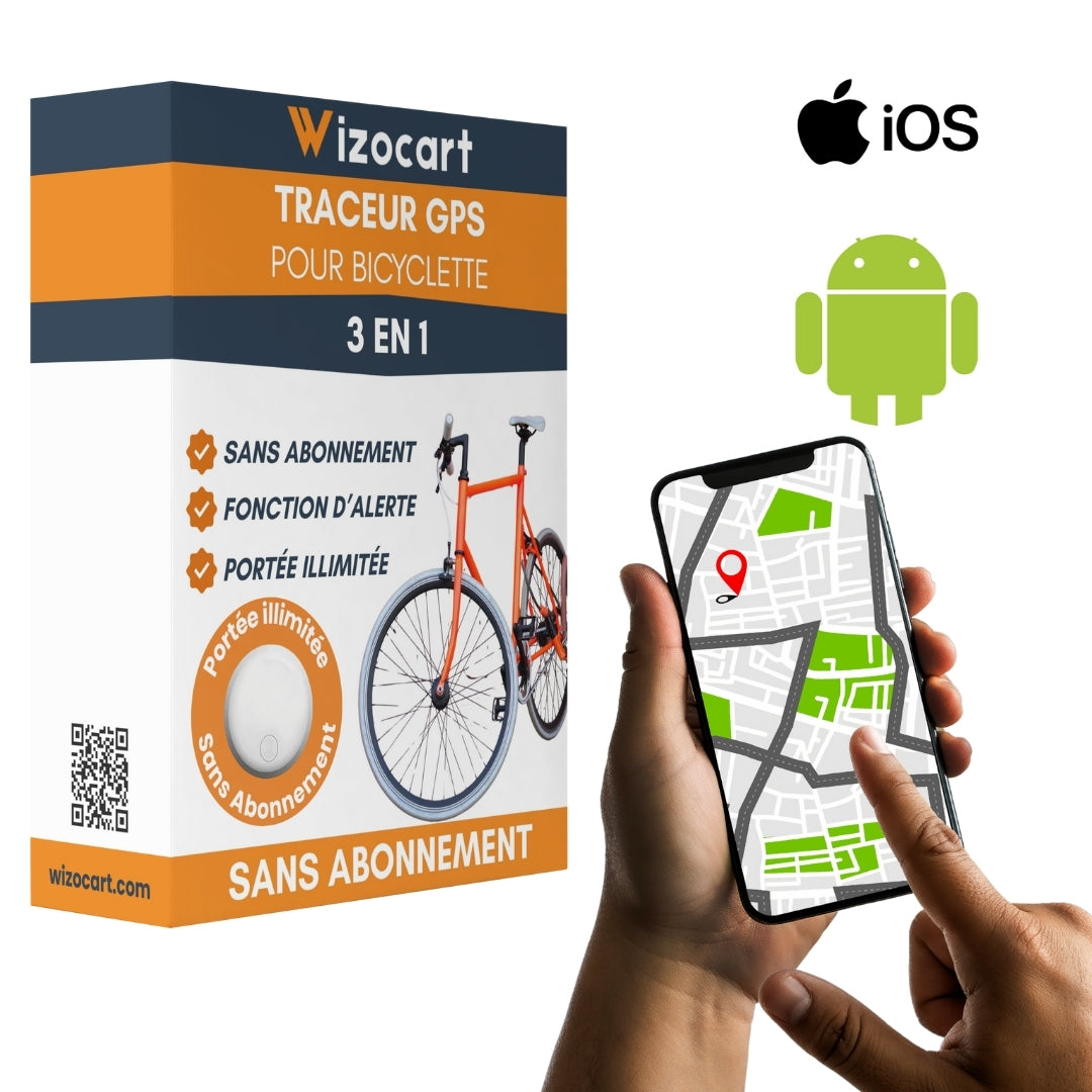 GPS pour Vélo – Compatible iOS / Android, Sans Abonnement