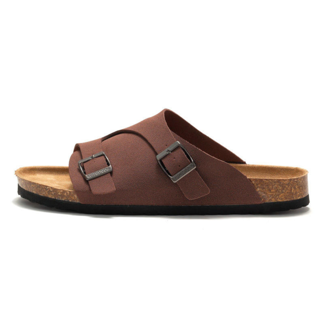 Sandales en liège , alliant style décontracté et confort avec une finition en cuir