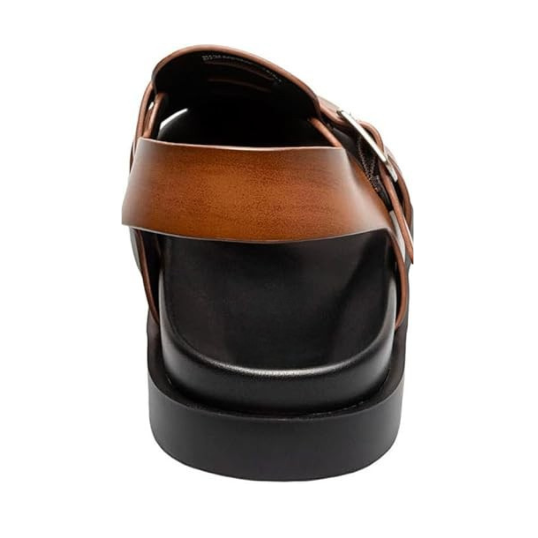 Sandales en Cuir Végan avec Bride et Boucle