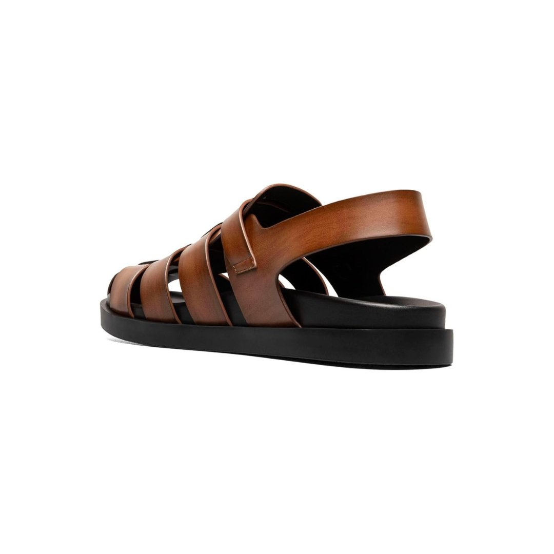 Sandales en Cuir Végan avec Bride et Boucle