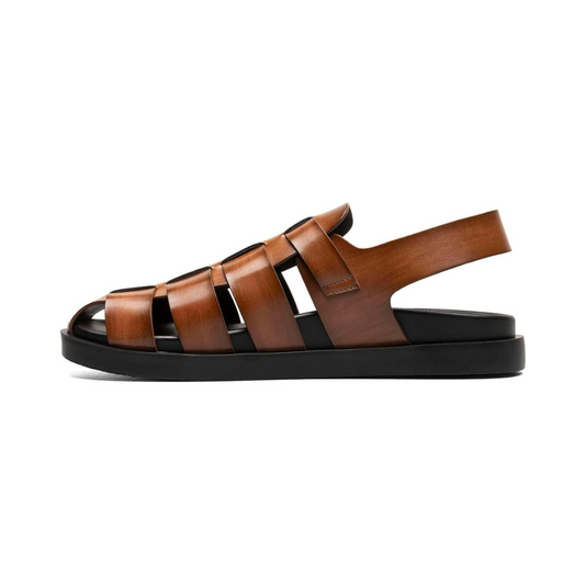 Sandales en Cuir Végan avec Bride et Boucle