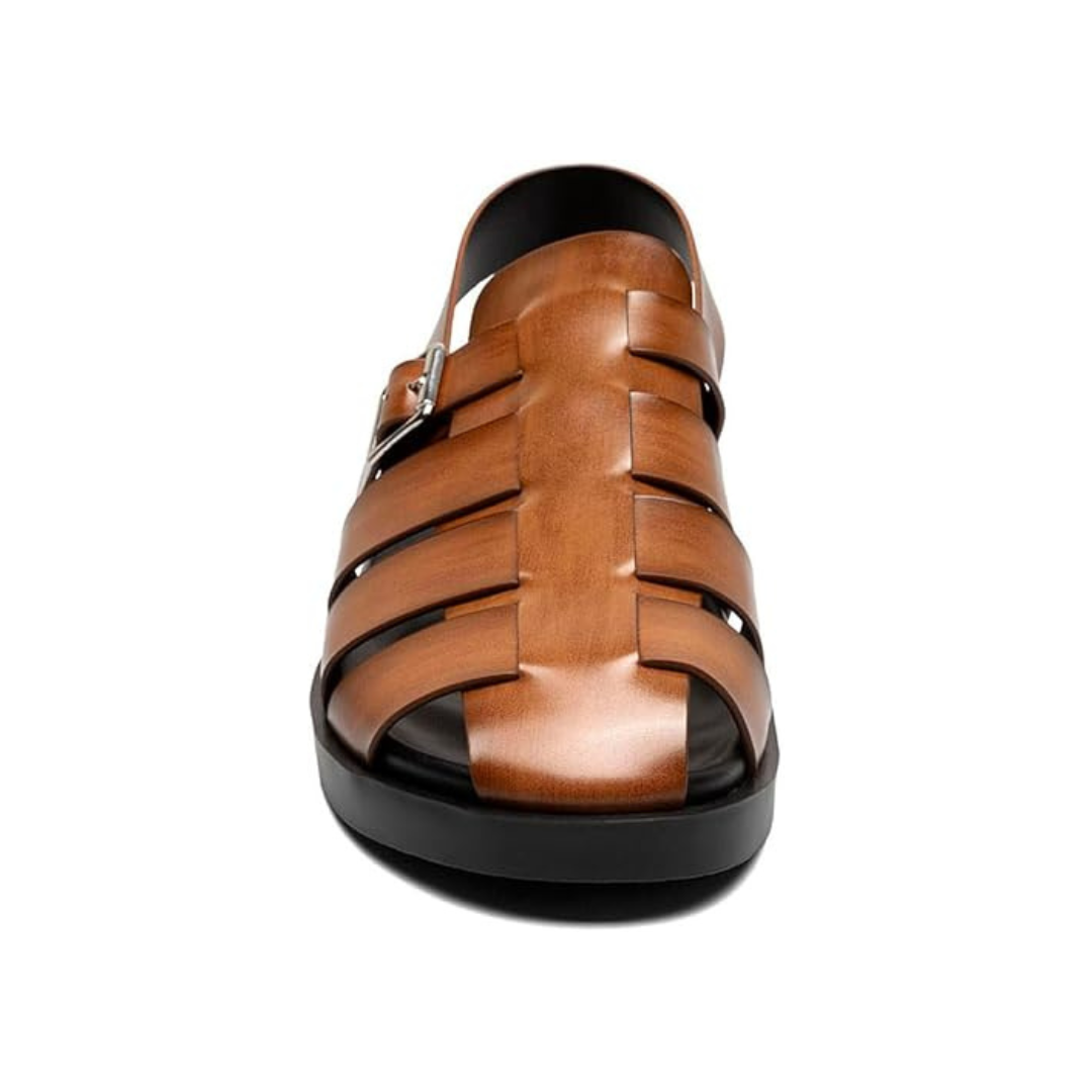 Sandales en Cuir Végan avec Bride et Boucle