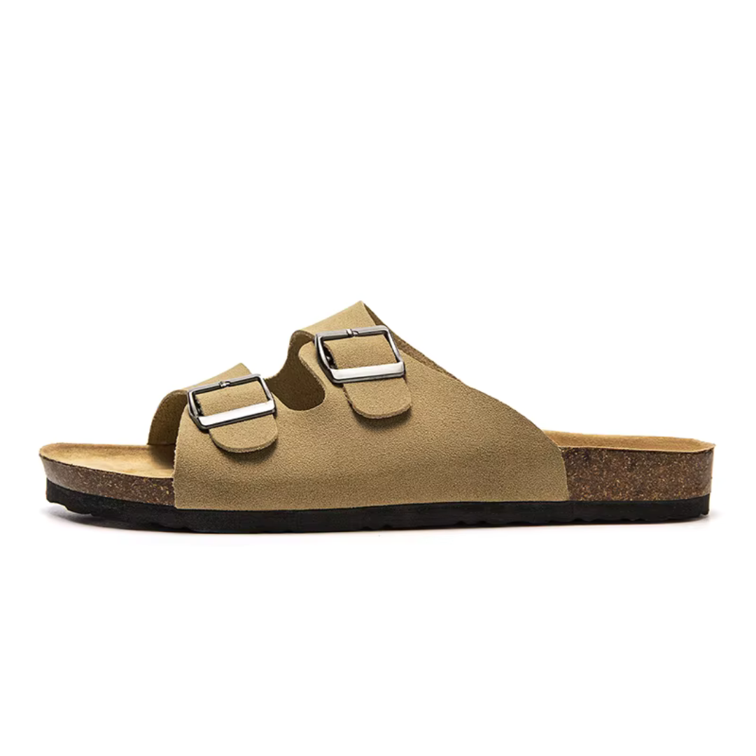 Sandales en liège conçues pour le confort avec une touche moderne en cuir de qualité idéales
