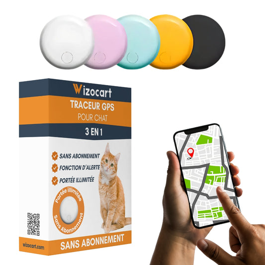 GPS pour Chat – Compatible iOS / Android, Sans Abonnement